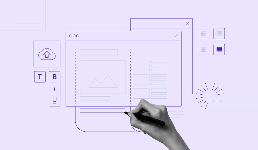 Modern financial blog interface